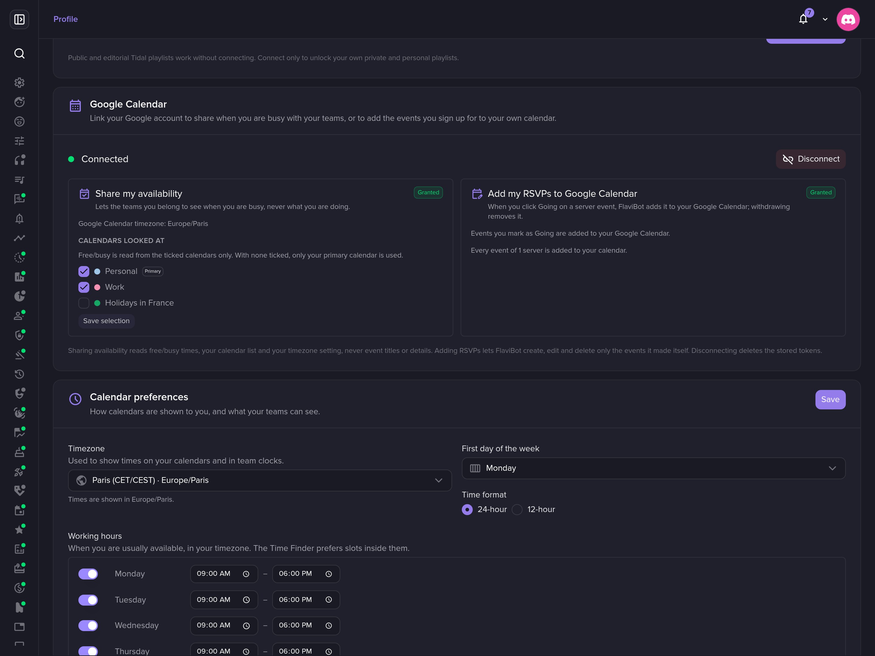 Connect Google Calendar to share availability and add your RSVPs.