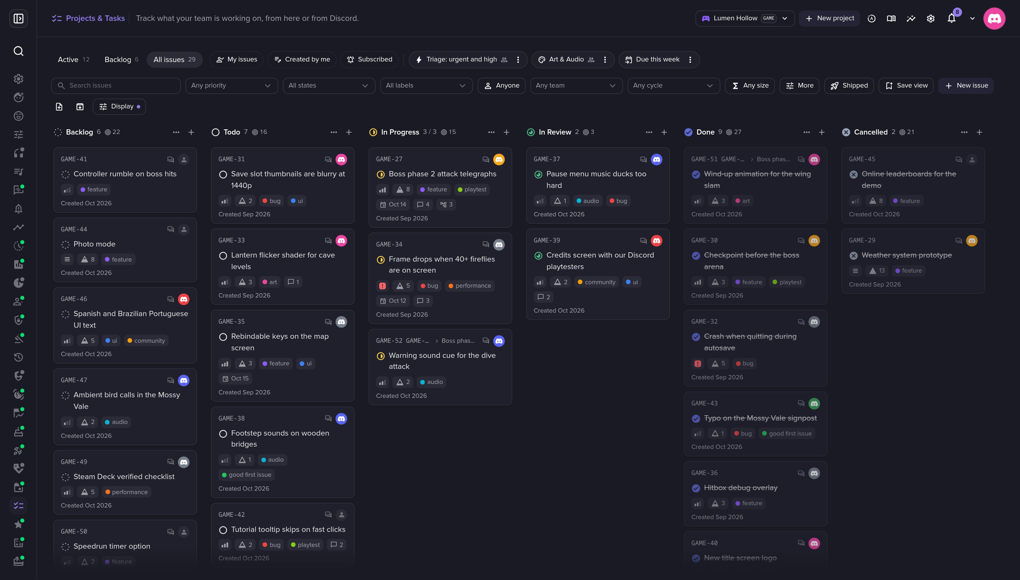 Projekty a úkoly screenshot 1