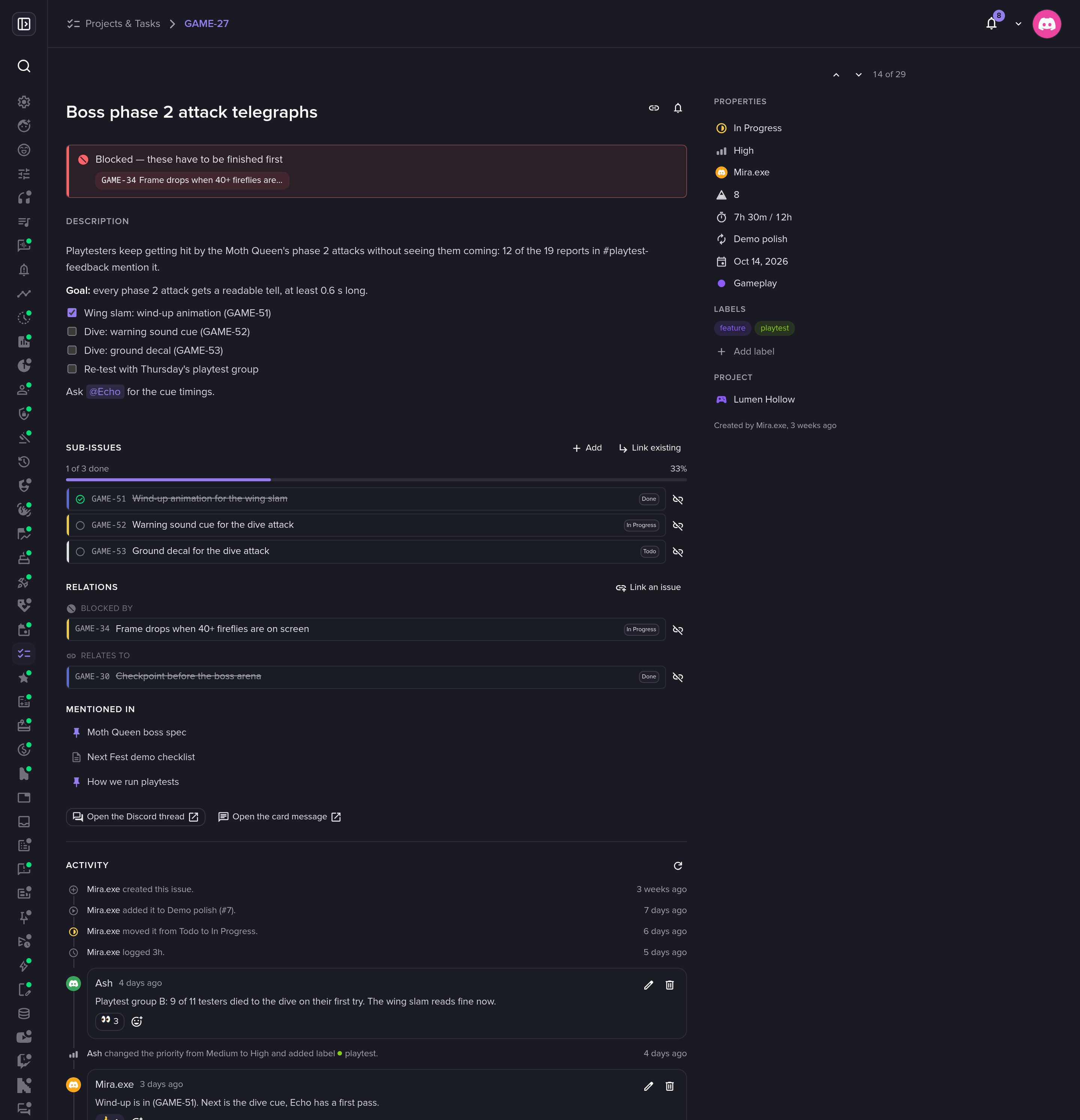 Projekty a úkoly screenshot 3