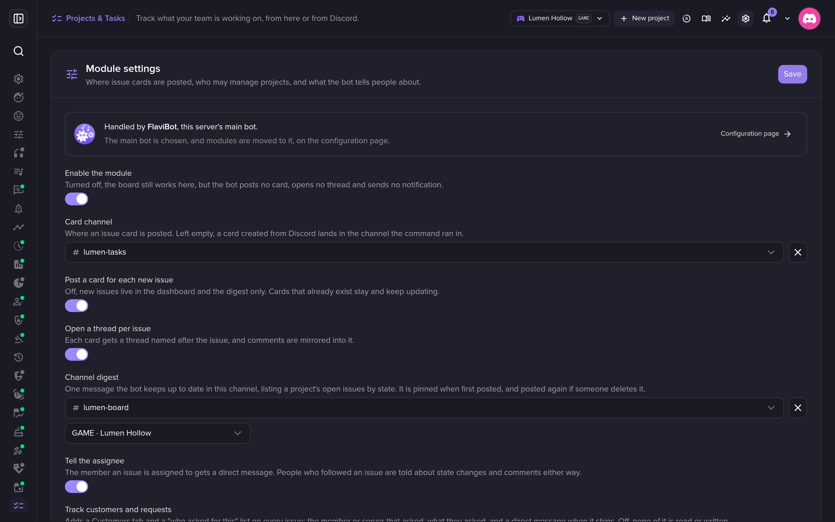Cards, threads and digests in your channels.