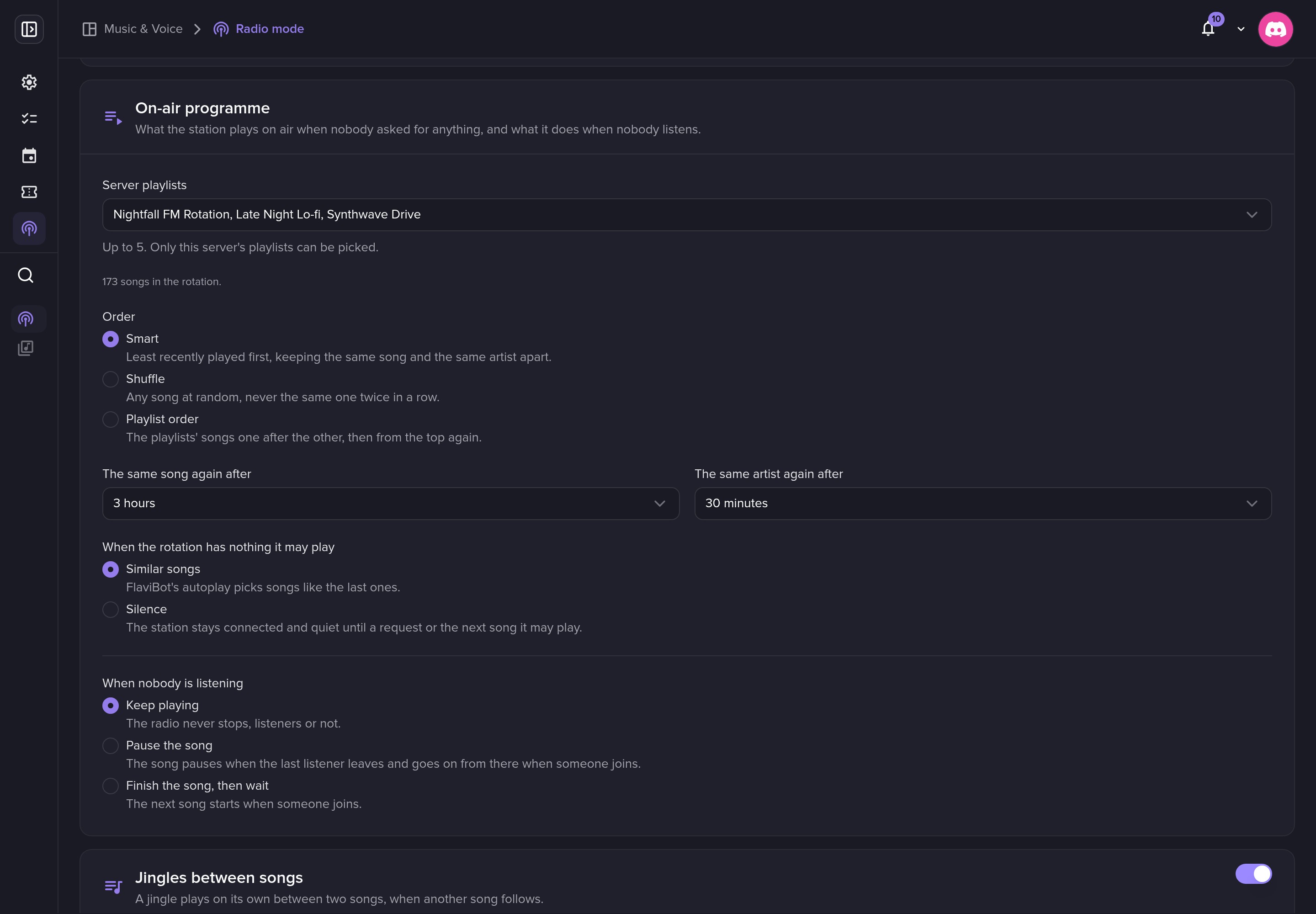 Režim rádia screenshot 2
